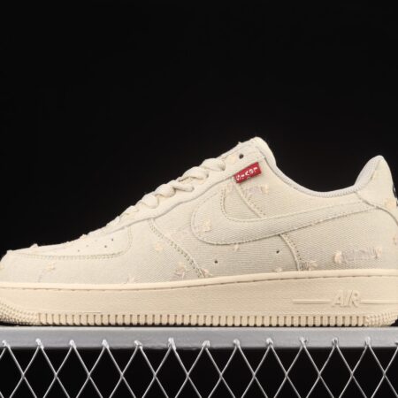 NIKE Air Force 1107Levi washed to make old low upper shoes 315122-112