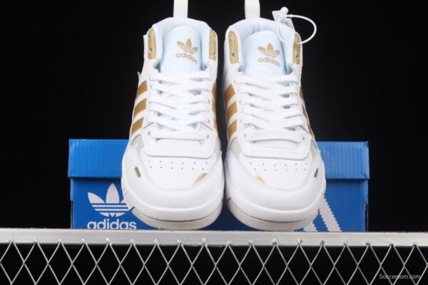 Adidas Post UP H00220 Darth clover middle top casual basketball shoes - Image 13