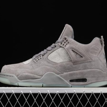 Air Jordan 4 Cool Grey cool gray suede night glossy soled basketball shoes 930155-003