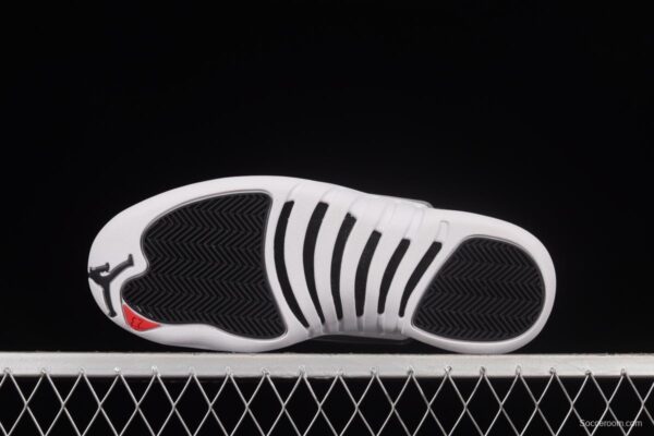 Air Jordan 12 Retro Royoffs 2 2 Black and White Silver Buckle 2022 Edition Playoffs CT8013-006 - Image 14