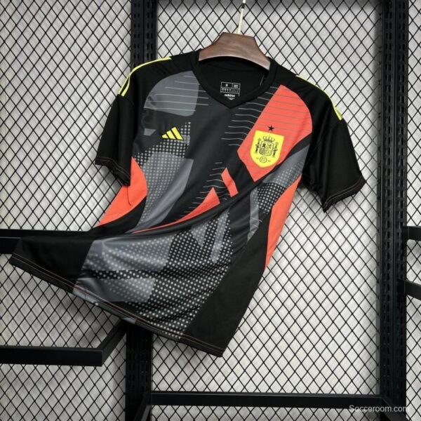 2024 Spain Euro Goalkeeper Black Jersey - Image 2