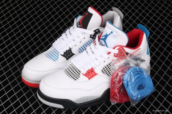 Air Jordan 4 Tattoo What The mandarin duck white cement basketball shoes CI1184-146 - Image 10