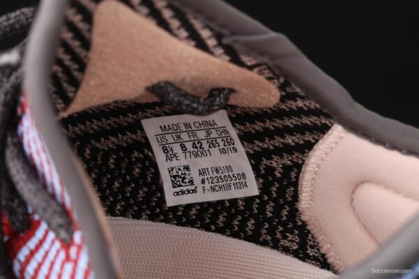 Adidas Yeezy Boost 350V2 Yecheil FW5190 Darth Coconut 350 second generation hollowed-out splicing colorful all-star color BASF Boost original - Image 6