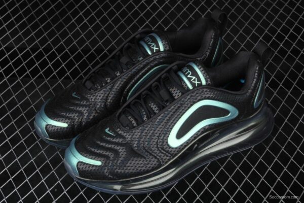 NIKE Air Max 720 Black/Blue/wave point full palm air cushion running shoes AO2924-003 - Image 8