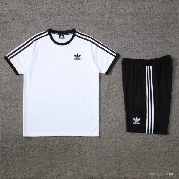 24/25 Adidas Original White Short Sleeve Jersey+Shorts - Image 17