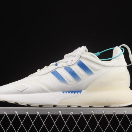 Adidas ZX 2K Boost 2.0 GX1007 2021 Summer New Clover Popcorn vintage running shoes