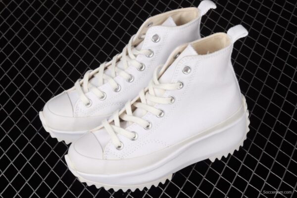 Converse Run Star Hike Converse cream rice rubber heightened thick soles shoes 170777C - Image 10