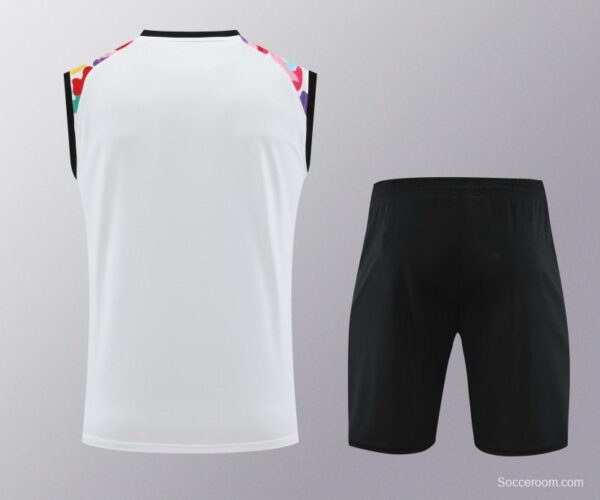 24/25 Manchester United White Vest Jeresy+Shorts - Image 19