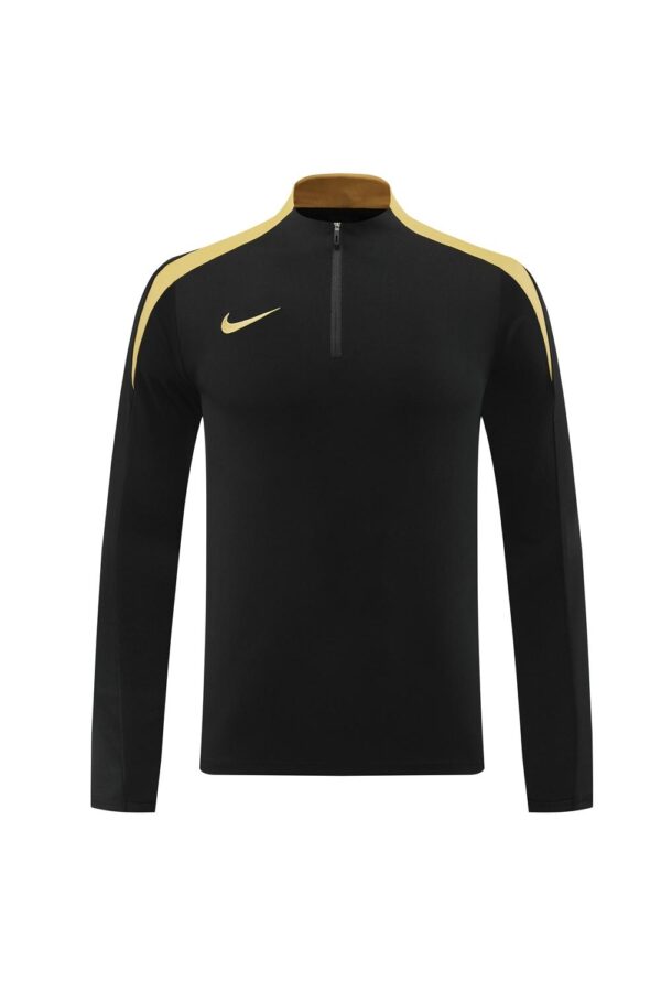 24/25 Nike Black/Golden Half Zipper Jacket+Long Pants - Image 16