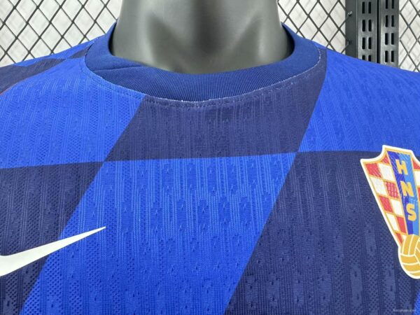 Player Version 2024 Croatia Away Blue Jersey - Image 4