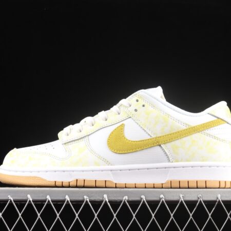 NIKE SB DUNK Low Prm yellow and white color SB buckle rebound fashion leisure board shoes DM9467-700