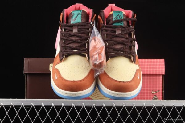 Social Status x NIKE SB DUNK Low Pro QS Chocolate Milk American trend Institute Chocolate Milk Jelly Hook Slam Dunk Series low side leisure sports skateboard shoes DJ1173-700 - Image 12