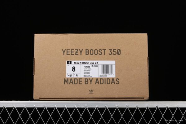 Adidasidas Yeezy 350 Boost V2 FU9161 Darth Coconut 350 second generation beard white hollowed-out angel color BASF Boost original - Image 12