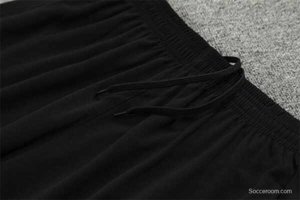 Player Version 2024 France Black Half Zipper Jacket+Long Pants - Image 4