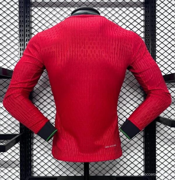 Player Version 2024 Portugal Home Long Sleeve Jersey - Image 2