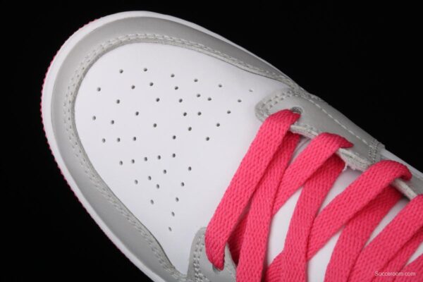 Air Jordan 1 Mid GS Silver Powder Zhongbang Basketball shoes 555112-109 - Image 9