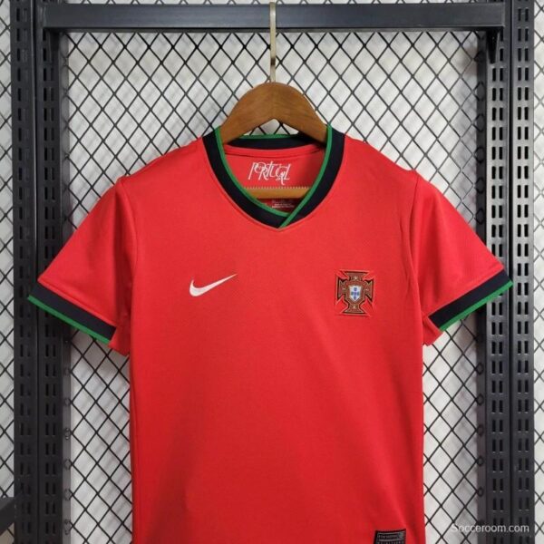 2024 Kids Portugal Home Jersey - Image 8