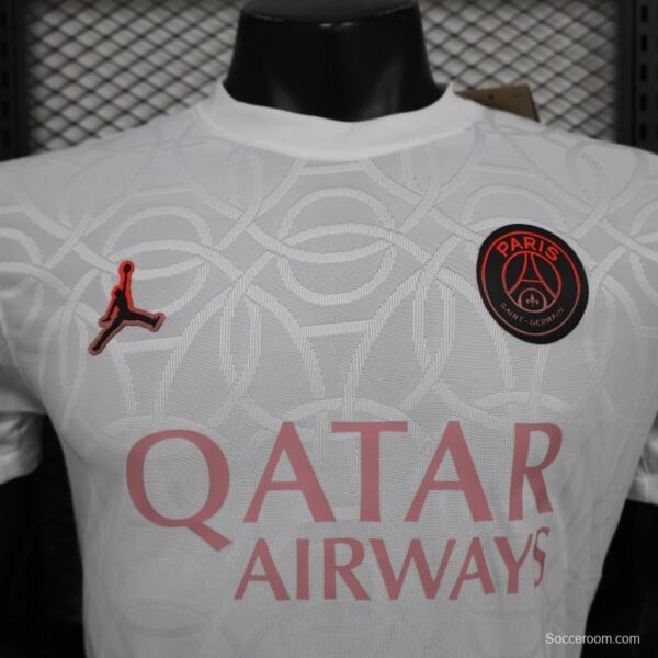 Player Version 24/25 PSG Academy Pro Pre-Match White Jersey - Image 7