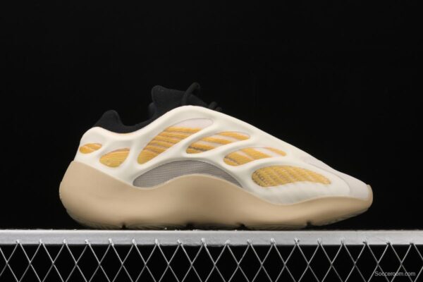 Adidas Yeezy 700V3 Azael G54853 Kanye coconut 700V3 profiled goose yellow luminous running shoes - Image 15