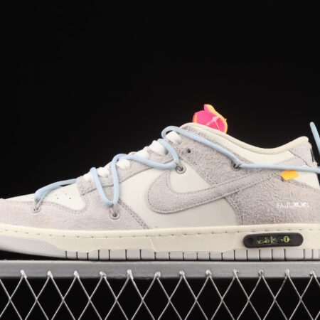 OFF-White x NIKE DUNK Low OW suede SB buckle rebound fashion casual board shoes DJ0950-113