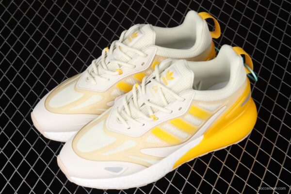 Adidas ZX 2K Boost 2.0 GZ7823 2021 Summer New Clover Popcorn vintage running shoes - Image 12