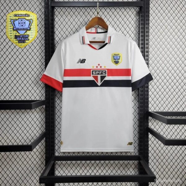 24/25 Sao Paulo Home Jersey + All Sponsors - Image 3