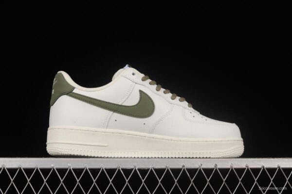 NIKE Air Force 1'07 Low Beige, White and Green Color Matching Low-Top Casual Sneakers CQ5059-110 - Image 15