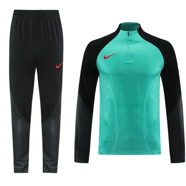 2024 Nike Green/Black Half Zipper Jacket+Pants - Image 9