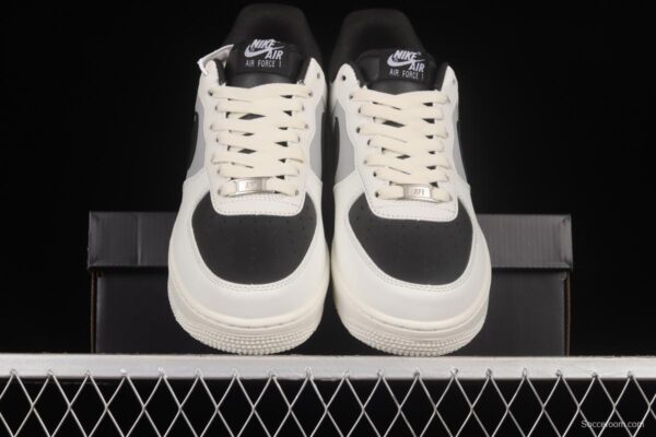 NIKE Air Force 1'07 Beige Black Grey Colorblock Low Top Sports Casual Sneakers RS2696-112 - Image 13