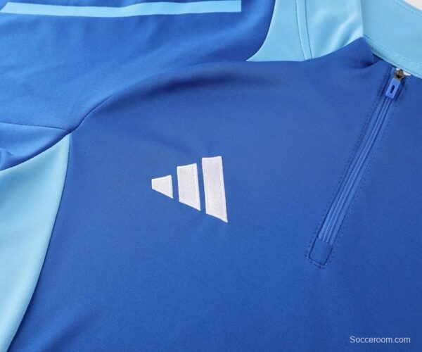 2024 Adidas Blue Half Zipper Jacket +Long Pants - Image 9