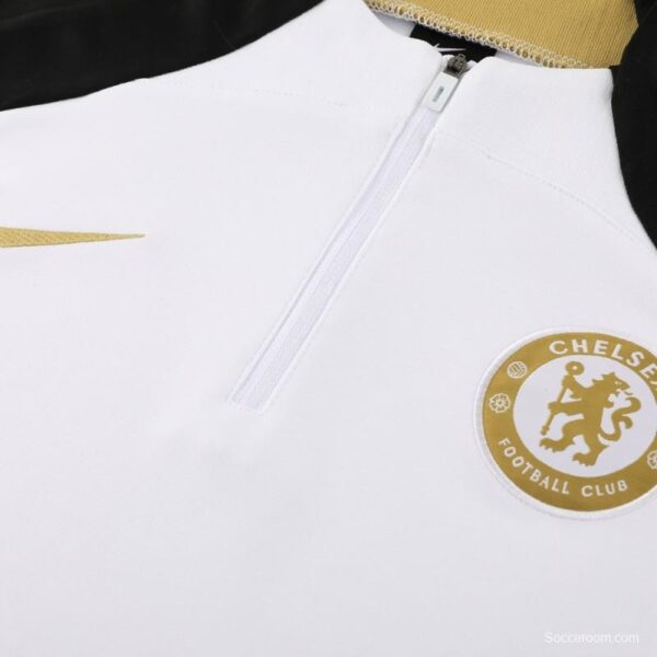 23/24 Chelsea White  Half Zipper Jacket+Pants - Image 16