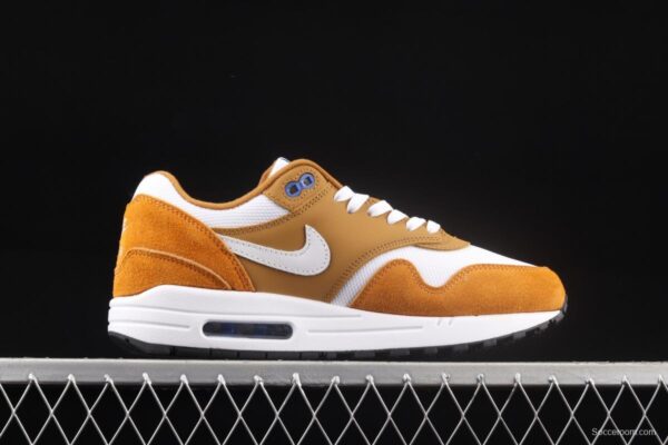 NIKE Air Max 1 yellow and white half-palm air cushion retro running shoes 908366-700 - Image 15