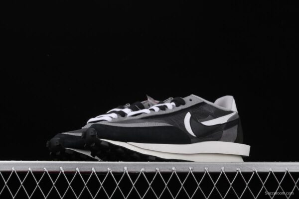 Sacai x NIKE LVD Waffle Daybreak co-signed catwalk style net gauze leather splicing double hook Swoosh running shoes BV0073-001 - Image 10