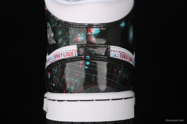 Air Jordan 1 Mid SE naked eye 3D limited edition Zhongbang basketball shoes BQ6931-114, - Image 6