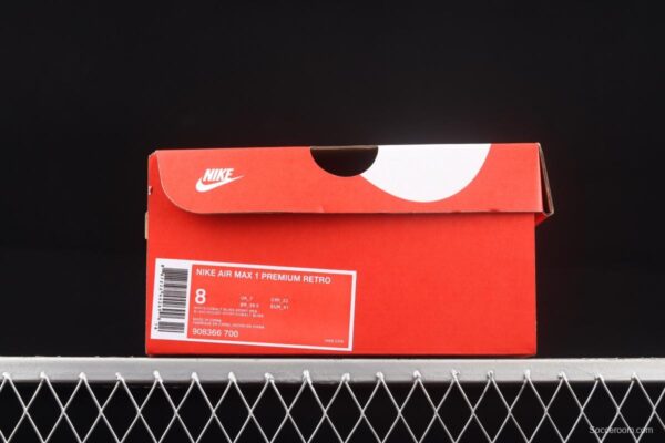 NIKE Air Max 1 yellow and white half-palm air cushion retro running shoes 908366-700 - Image 11