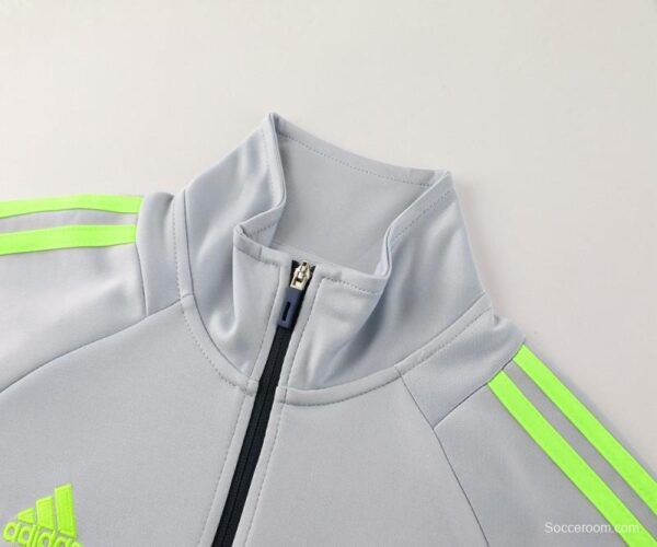 24/25 Bayern Munich Grey/Black Full Zipper Jacket +Long Pants - Image 12