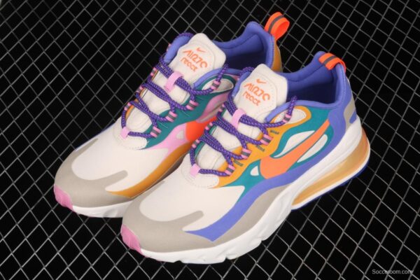 NIKE Air Max 270React new high-frequency mesh function half-palm air cushion cushioning running cloth shoes CU3014-181, - Image 9