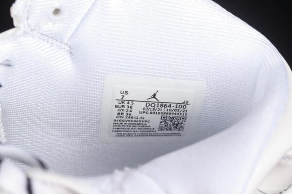 Air Jordan 1 Mid GS Schematic White Graffiti Zhongbang Basketball Shoes DQ1864-100 - Image 5