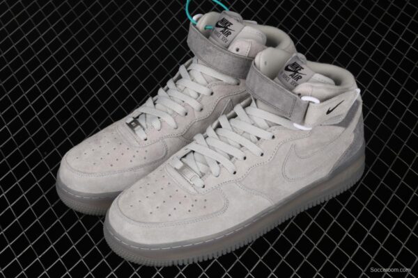 Reigning Champ x NIKE Air Force 1x 07 Mid defending champion 3M reflective sports leisure board shoes 807618-200 - Image 10