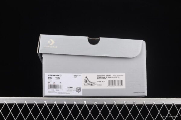 Rick Owens Drkshdw x Converse Turbodrk Hi square head co-named high-top canvas shoes 172344C - Image 11