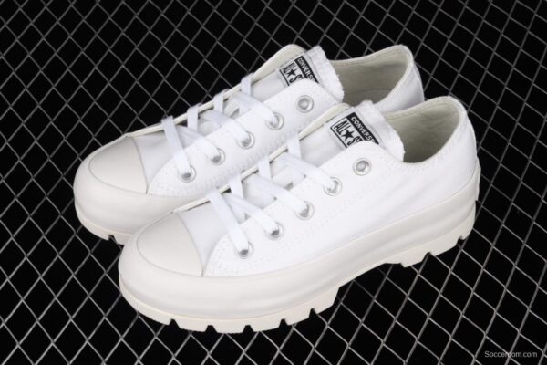 Converse Chuck Taylor All Star Lugged Move OX Converse black and white thick soled heightening shoes 567680C - Image 10