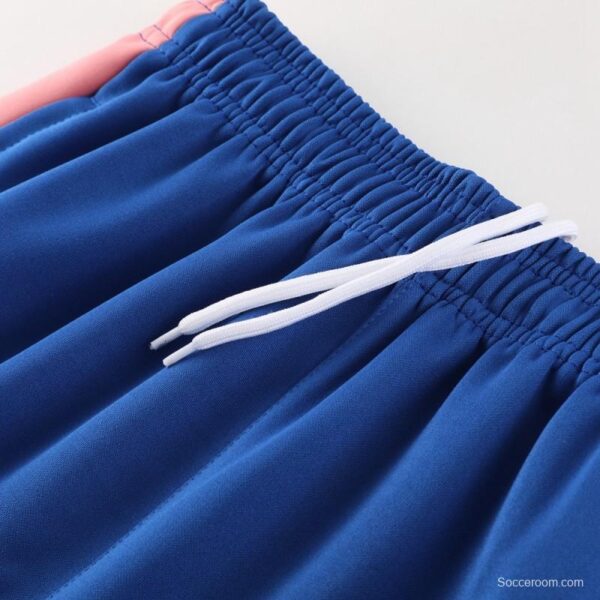 23/24  Olympique Lyonnais Lyon Blue/Pink Full Zipper Jacket+Pants - Image 4