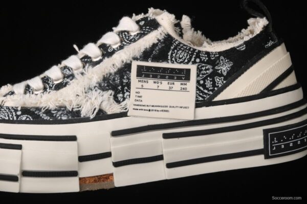 IMPACT x VESSEL G.O.P. LOW photochromic deconstruction overlapping thick-soled cork low-side high canvas vulcanized board shoes - Image 6