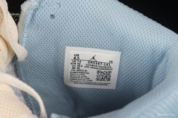 Air Jordan Legacy 312 White and Blue Color Matching Velcro Three-in-One Sneakers DQ5347-141 - Image 5