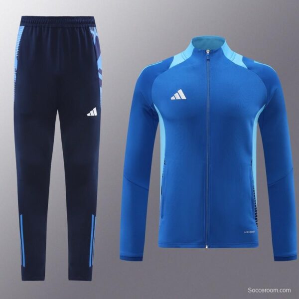 24/25 Adidas Blue Full Zipper Jacket +Long Pants - Image 19