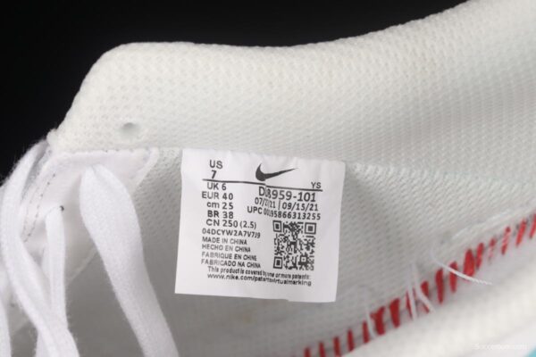 NIKE Air Force 1'07 Low White Green Low Casual Sneakers DD8959-101 - Image 5