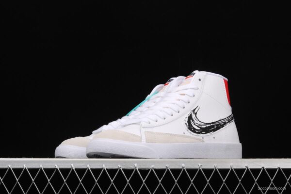 NIKE Blazer Mid '1977 Vintage Suede Mix Trail Blazers doodle Gao Bang all kinds of leisure sports board shoes CW7580-110 - Image 14