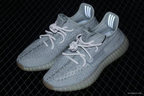 Adidasidas Yeezy Boost 350 V2 Tailgate FX4349 Darth Coconut 350 second generation hollowed-out Asian gray star color BASF popcorn - Image 11