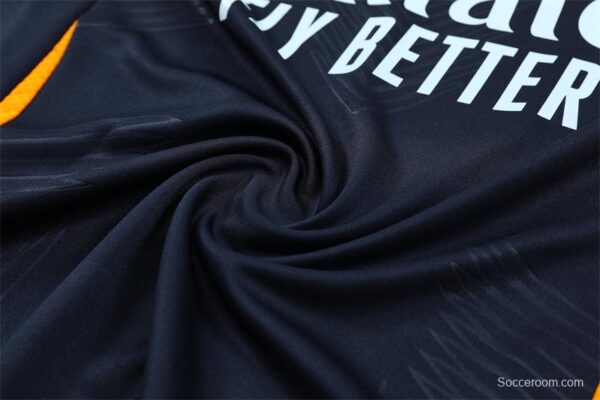 24/25 Real Madrid Navy Half Zipper Jacket+Long Pants - Image 9