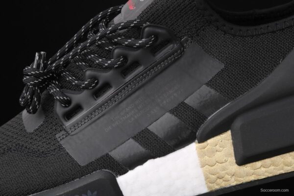Adidas NMD R1 Boost V2 FW5327 second generation elastic knitted noodles fish scale popcorn running shoes - Image 6
